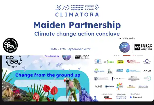 Climatora was the proud content partner INECC-facilitated Climate Proofing South Asia (CPSA) Conclave